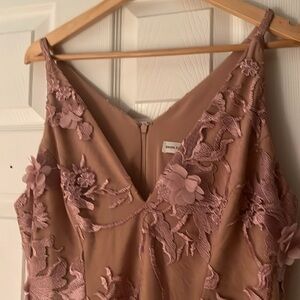 Dress The Population tan pink dress XL